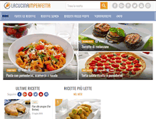 Tablet Screenshot of lacucinaimperfetta.com